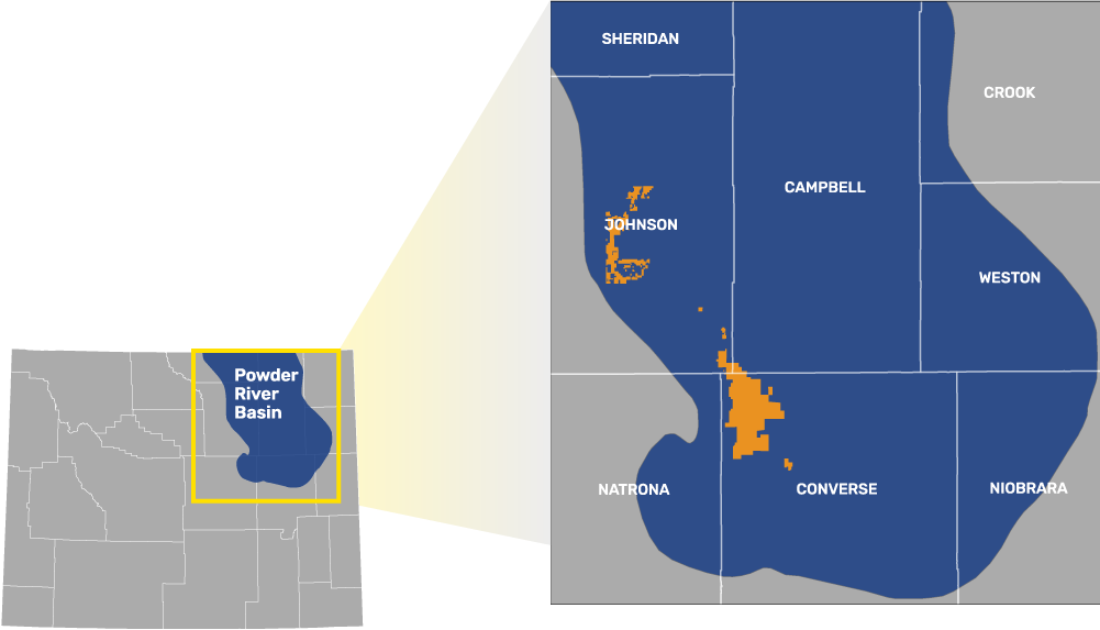 Sage Butte Energy Operations Map